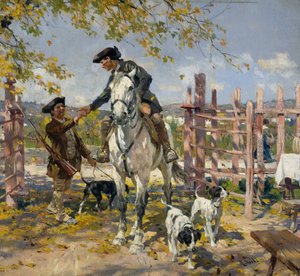 To jægere med hunde