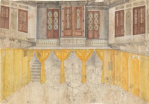 Palads interiør, ca. 1880-1900. af Ragunath