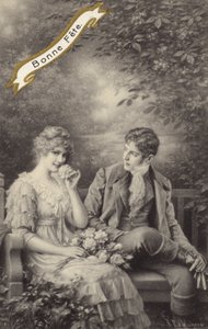 Par på en bænk af Raimund Ritter Von Brennerstein Wichera