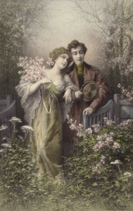 Par med blomst af Raimund Ritter Von Brennerstein Wichera