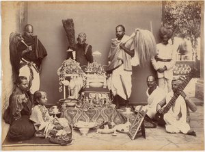 Maharajaen af Rewa i bøn af Raja Deen Dayal