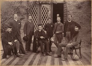 Rektor og lærere ved Bishop Cotton School, Shimla (forside) af Raja Deen Dayal