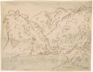 Clear Creek Canyon, Rocky Mountains, Colorado af Ralph Albert Blakelock
