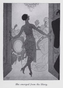 Illustration til "But Gentlemen Marry Brunettes" af Anita Loos (litho) af Ralph Barton