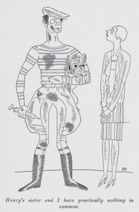 Illustration til "But Gentlemen Marry Brunettes" af Anita Loos (litho) af Ralph Barton