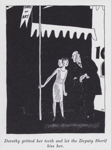 Illustration til "But Gentlemen Marry Brunettes" af Anita Loos (litho)
