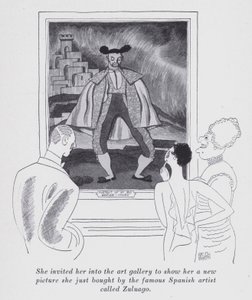 Illustration til "But Gentlemen Marry Brunettes" af Anita Loos (litho) af Ralph Barton