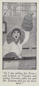 Illustration til Gentlemen Prefer Blondes af Anita Loos (litho) af Ralph Barton