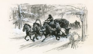 Dostoievski og hans medfanger blev pakket ind i lukkede slæder til den lange rejse til Sibirien af Ralph Bruce
