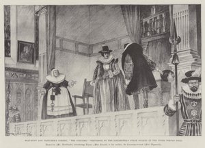 Beaumont og Fletchers komedie, The Coxcomb, opført af Elizabethan Stage Society i Inner Temple Hall af Ralph Cleaver