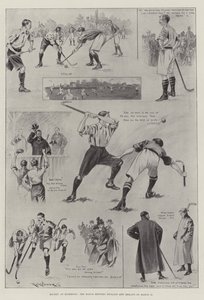 Hockey på Richmond, kampen mellem England og Irland den 11. marts af Ralph Cleaver