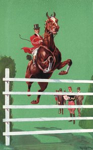 International Horse Show, Olympia, London, juni 1908 (farve litho) af Ralph Cleaver