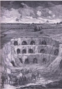 De moderne huleboere, fra History of the Great War Vol 3 udgivet af Waverley Book Co Limited, ca. 1920 af Ralph Cleaver