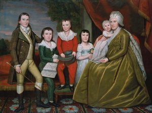 Mrs. Noah Smith og hendes børn, 1798.