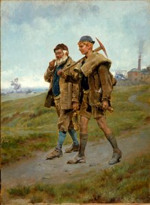 Går hjem, 1888 af Ralph Hedley