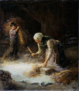 Dræsning af det, der er blevet skyllet ud, 1899 af Ralph Hedley