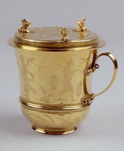 Chokoladekop af guld, ca. 1685 (sølv) (se 208938) af Ralph Leake