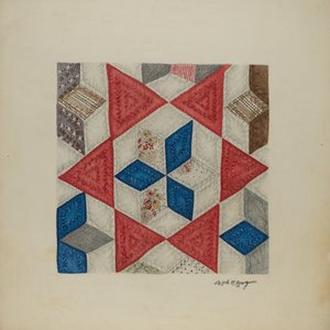 Patchwork Quilt af Ralph N. Morgan