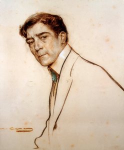 Portræt af Alexandre de Riquer (1856-1920) af Ramon Casas i Carbo
