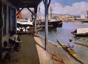 Yacht Club i Barcelona af Ramon Casas i Carbo