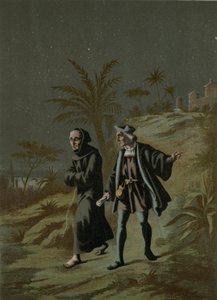 Columbus med Prior af La Rabida tager til Palos