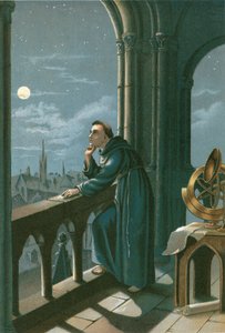 Roger Bacon i sit observatorium i Oxford