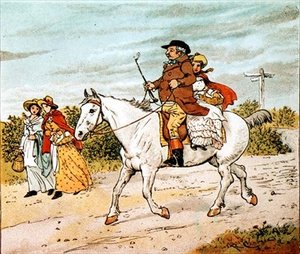 En bonde gik i trav på sin grå hoppe af Randolph Caldecott
