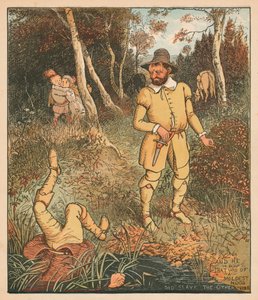 Og han, der var af mildest humør, slog den anden ihjel der, c1880. af Randolph Caldecott