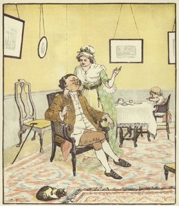 John Gilpin (farve litho) af Randolph Caldecott