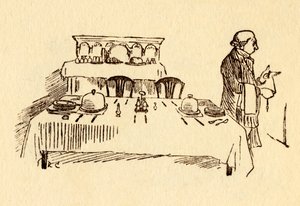 Dækket bord på Bell Inn i Edmonton, 1878, c1918. af Randolph Caldecott