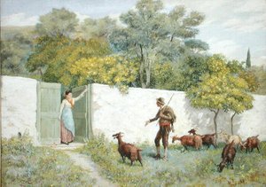 Scene ved Montone - Gedehyrden af Randolph Caldecott