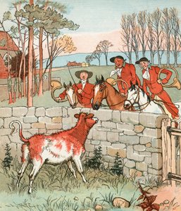 The Hunt (farvelitografi) af Randolph Caldecott
