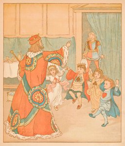 The King of Hearts, Called for those Tarts, 1880. af Randolph Caldecott