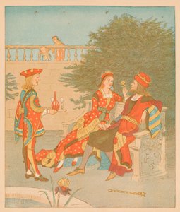 Hjerternes knægt og hjerternes dronning, 1880. af Randolph Caldecott
