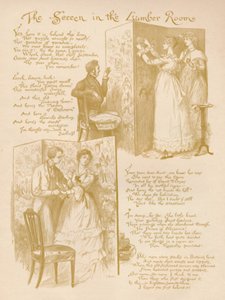 Skærmen i træstuen, 1886 af Randolph Caldecott