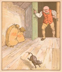 Rotten spiste malten..., c1878. af Randolph Caldecott