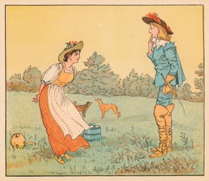 Så kan jeg ikke gifte mig med dig, min smukke stuepige!, c1882. af Randolph Caldecott
