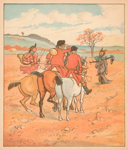 ...det første, de fandt, var en laset boggart, på en mark..., 1880. af Randolph Caldecott
