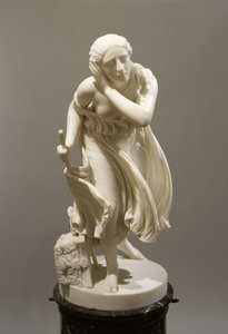 Nydia, Den blinde blomsterpige fra Pompeji, ca. 1888 (marmor) af Randolph Rogers