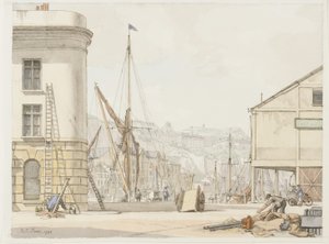 Hotel de Paris, Dover (blæk og akvarel på papir)