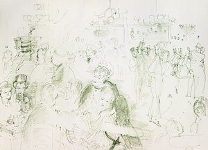 Bal på Moulin de la Galette; Bal au Moulin de la Galette af Raoul Dufy