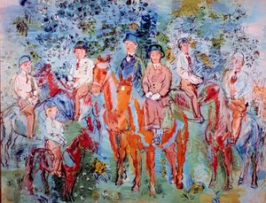 Ryttere i skoven af Raoul Dufy