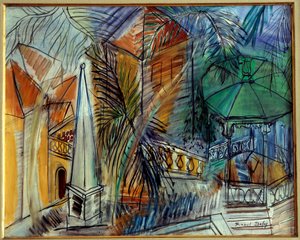 Jardin public a Hyeres af Raoul Dufy
