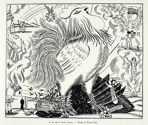 The End of the Great War, fra Histoire de la Troisieme Republique, Vol. I, Political History, pub.1933 (litho) af Raoul Dufy