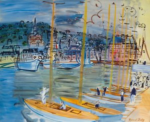 Deauville-bassinet af Raoul Dufy