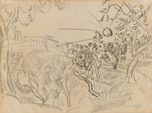Oliventræer i Provence af Raoul Dufy