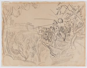 Oliventræer i Provence af Raoul Dufy