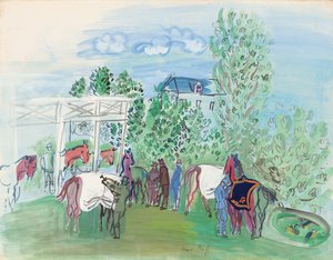 Paddock af Raoul Dufy