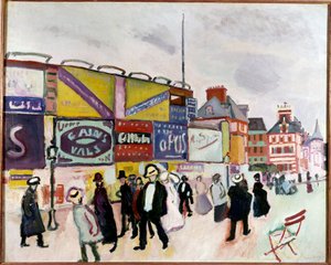 Plakater i Trouville af Raoul Dufy