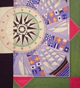 Sømandens lommetørklæder (gouache) af Raoul Dufy